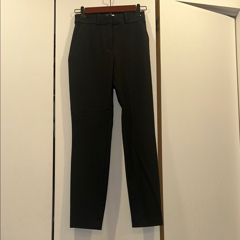 H&M Black Striped Dress Pants